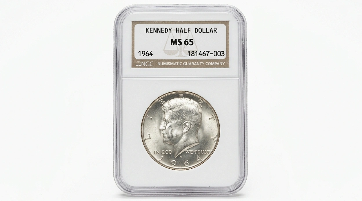 Certified MS65 Kennedy Half Dollar